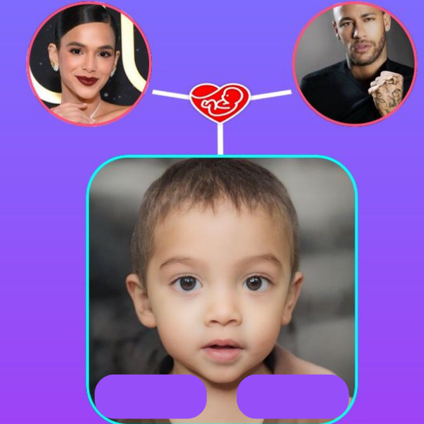 Aplicaciones que simulan la cara del bebé de la pareja