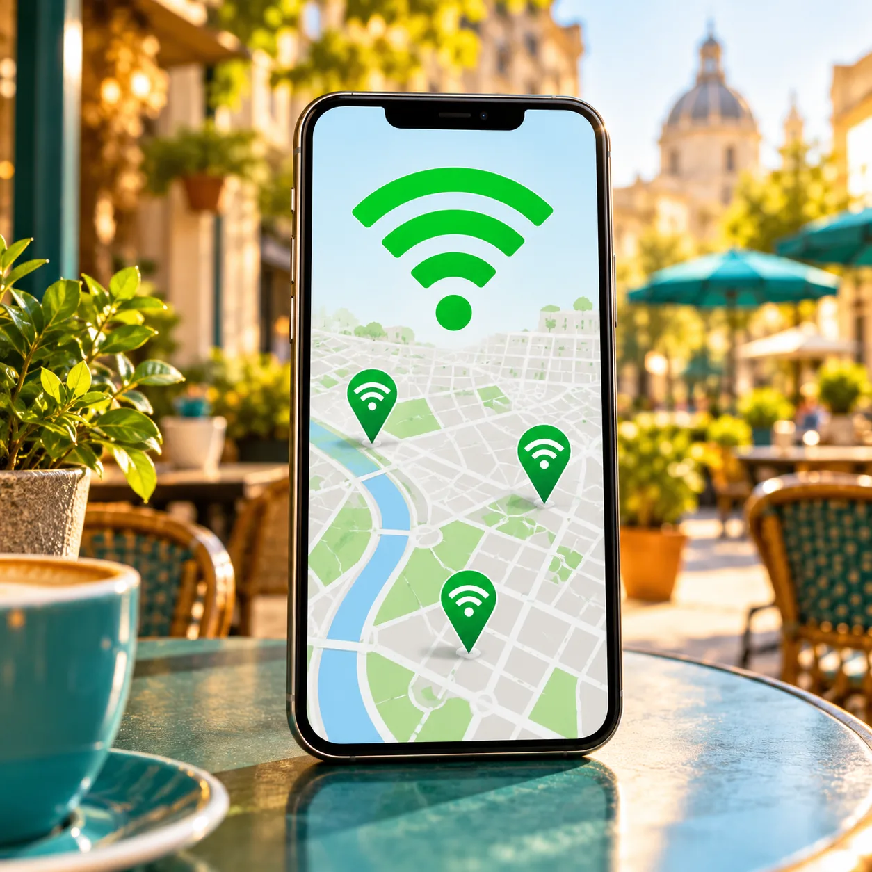 Descubra WiFi grátis e economize dados fora de casa